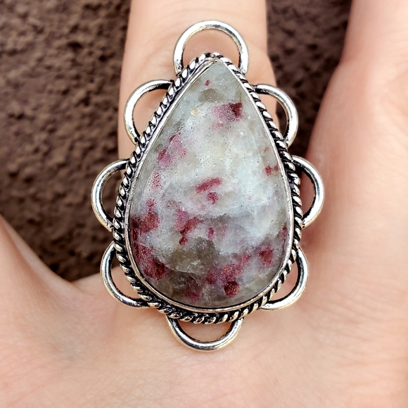 New Pink Tourmaline 925 Silver Ring. - Picture 4 of 15
